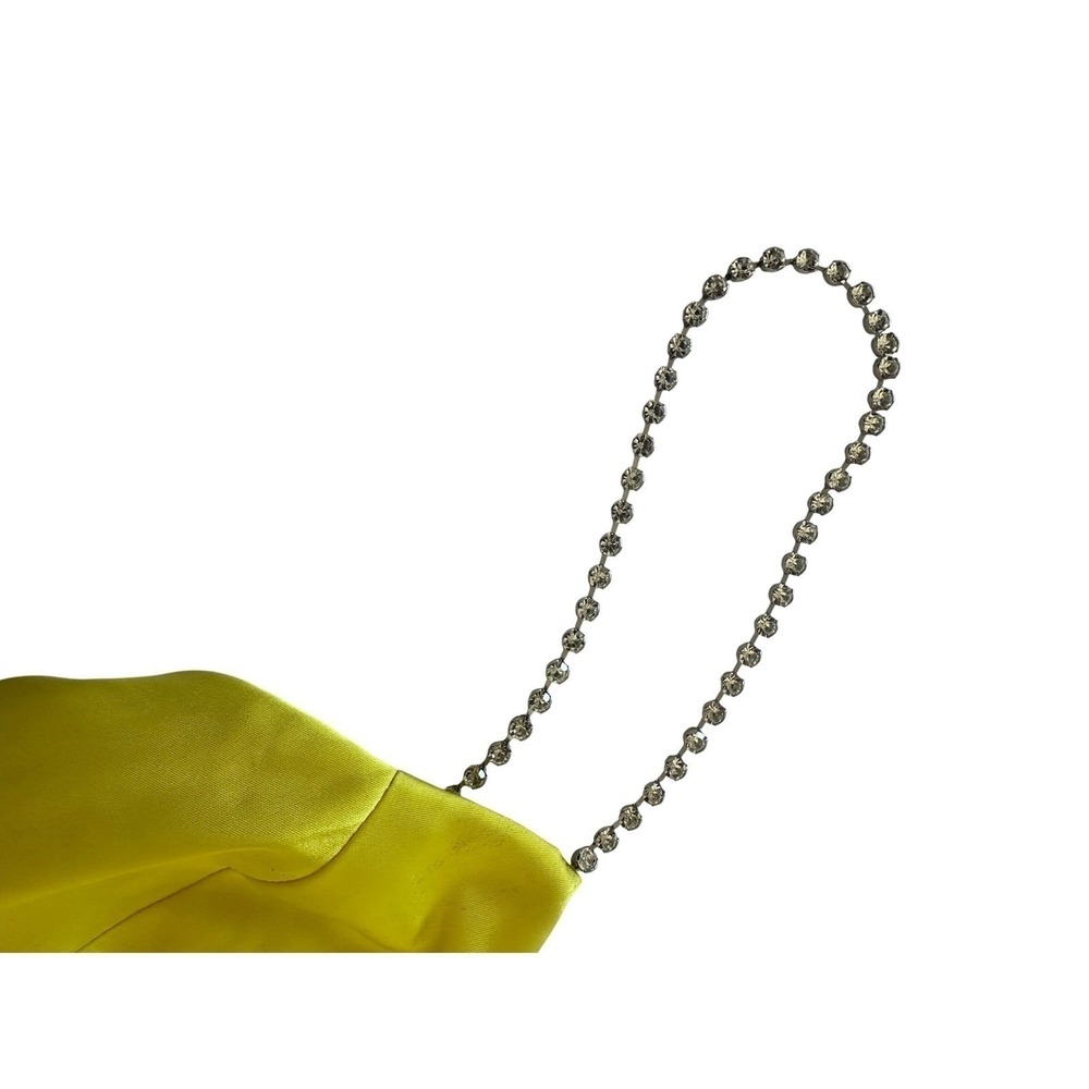 NWT Liv Foster Giselle Satin Long Dress in Solar Yellow - Size 8 - MSRP $295 - Picture 7 of 12